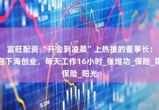 富旺配资 “开会到凌晨”上热搜的董事长：厅官下海创业，每天工作16小时_张维功_保险_阳光