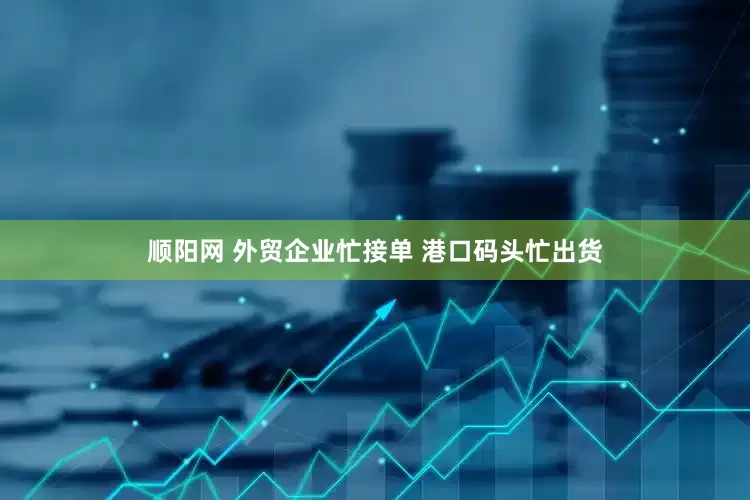 顺阳网 外贸企业忙接单 港口码头忙出货