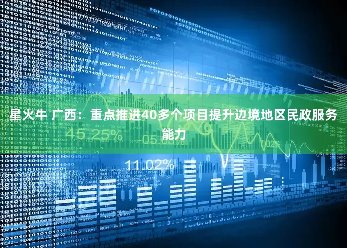 星火牛 广西：重点推进40多个项目提升边境地区民政服务能力